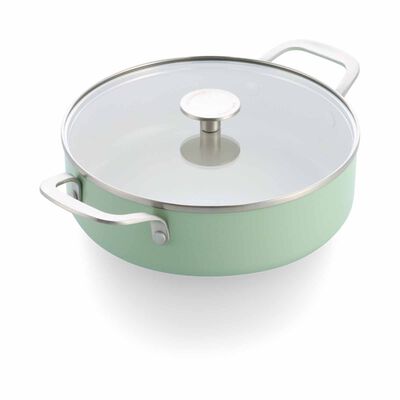 KITCHENAID Aluminium 28cm Covered Skillet - Pistachio KAAM082366