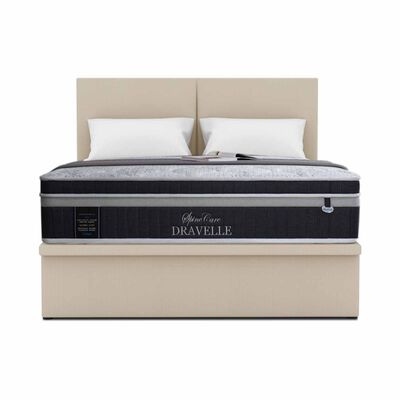 MAXCOIL King Size Mattress + Storage Bed SPINECARE DRAVELLE