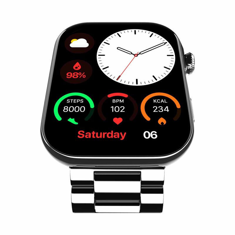 NOISE Colorfit Ultra 3 Smartwatch - Glossy Silver: Elite Edition WRB-SW-COLORFITULTRA3-MTL-SLVR_SLVR-image 2