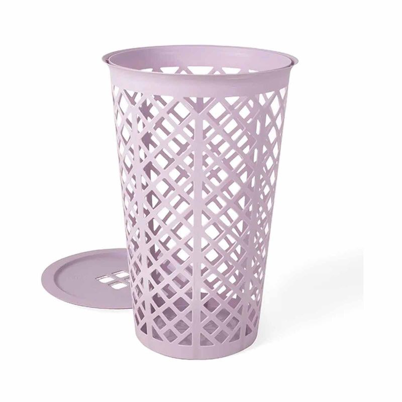 PHOENIX Button Laundry Basket 46l Lavendr P-PX-30-4613-image null