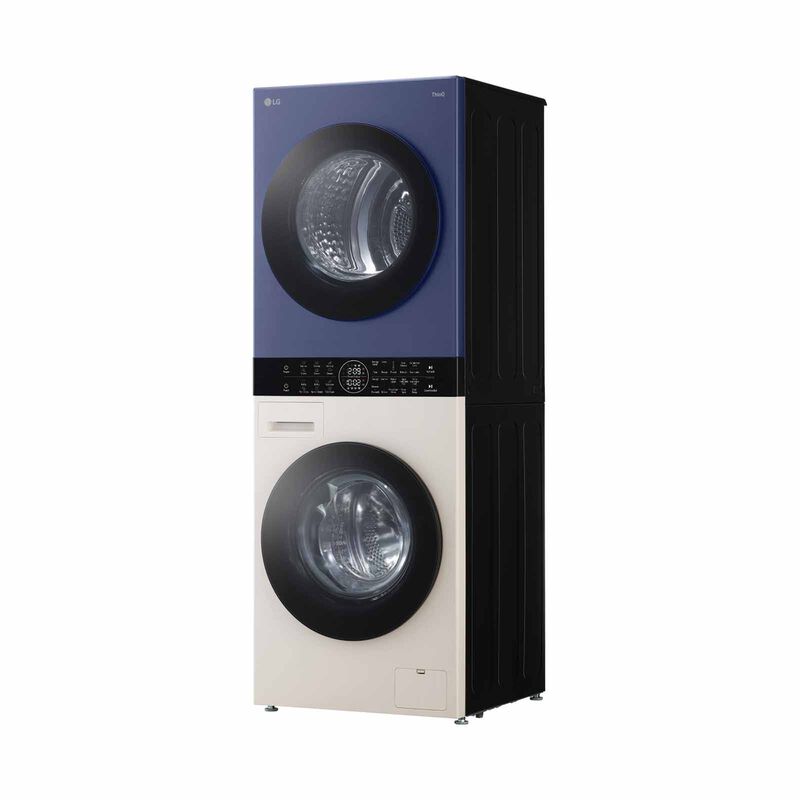 LG Front Load Washer/dryer Tower - Navy/beige (14kg/10kg) WT1410NHEN-image 4