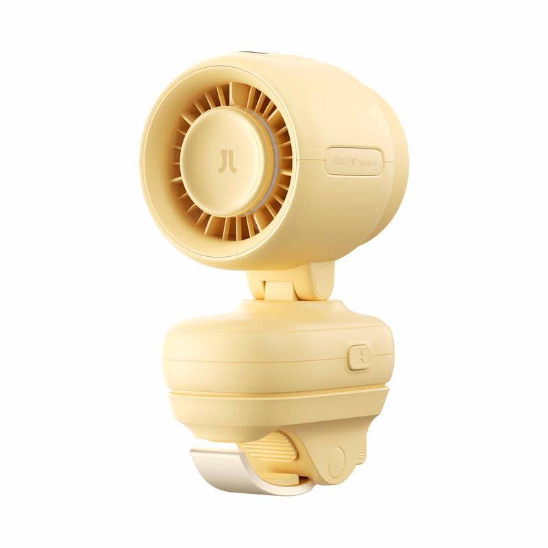 JISULIFE Stroller Fan Life4-clip-5000mah-yellow FSL04R-A0108001-image 3