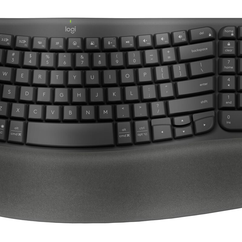 LOGITECH Wave Keys Ergonomic Wireless Kb Graphite 920-012281-image 1