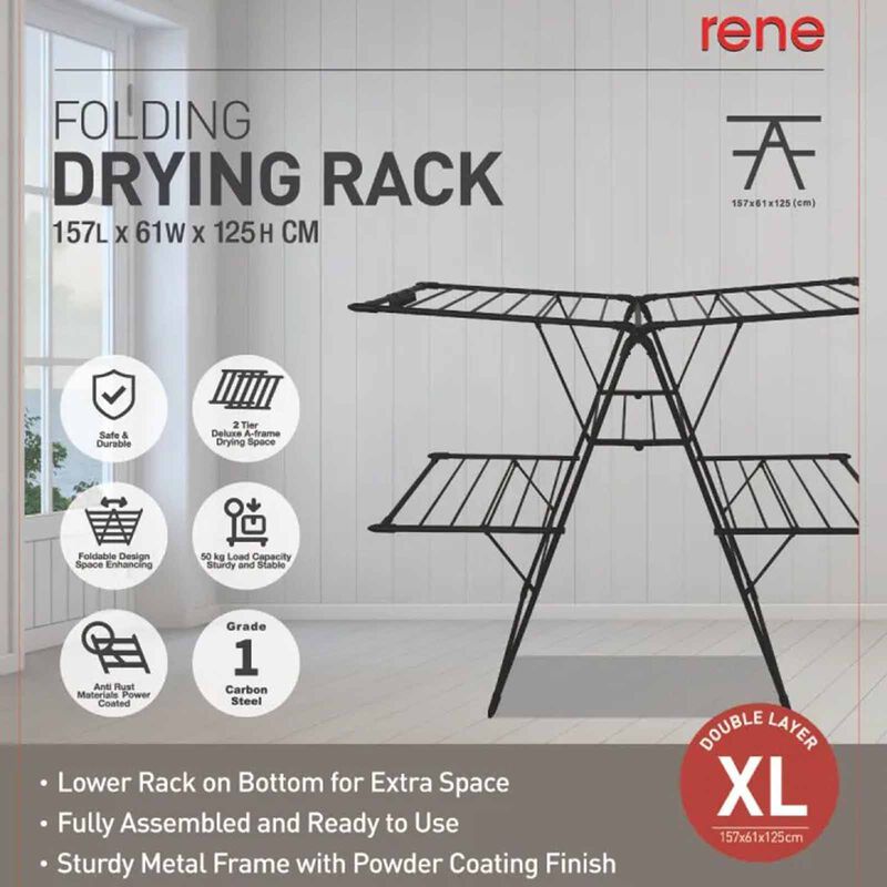 RENE Grandeur Laundry Dryer Black E70688-image 2