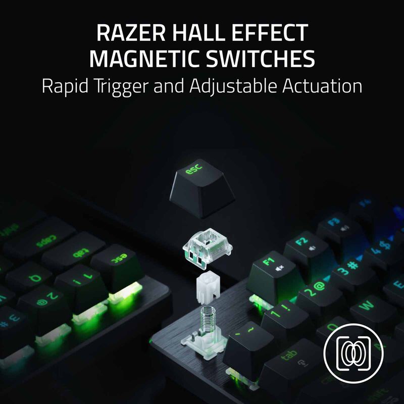 RAZER Huntsman V3 He Magnetic Mini 65% 8khz - Hall Effect Magnetic Esports Keyboard - Us Layout - Frml RZ03-05930100-R3M1-image 11