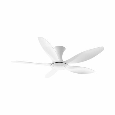 EUROPACE 52 In Dc Ceiling Fan -white (5 Blade) ECF52HR5WHWH