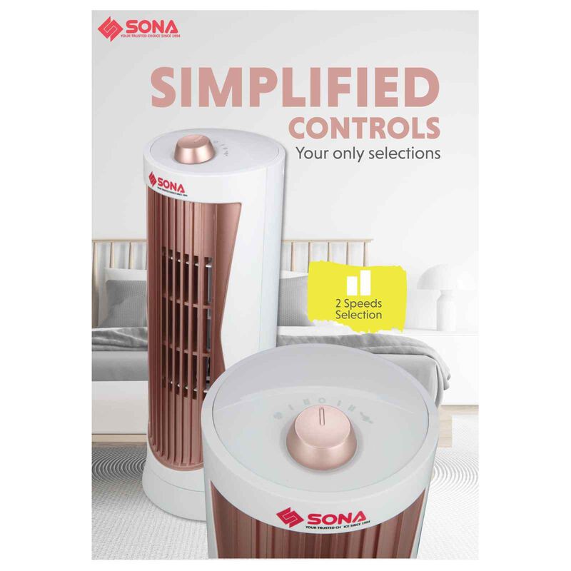 SONA Mini Tower Fan (white) SFT1760-image 7