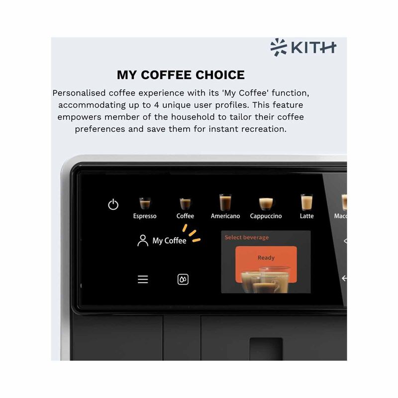 KITH Mia Fully Auto Coffee Machine With Milk Carafe (white) FCM-TM-WH-image 6