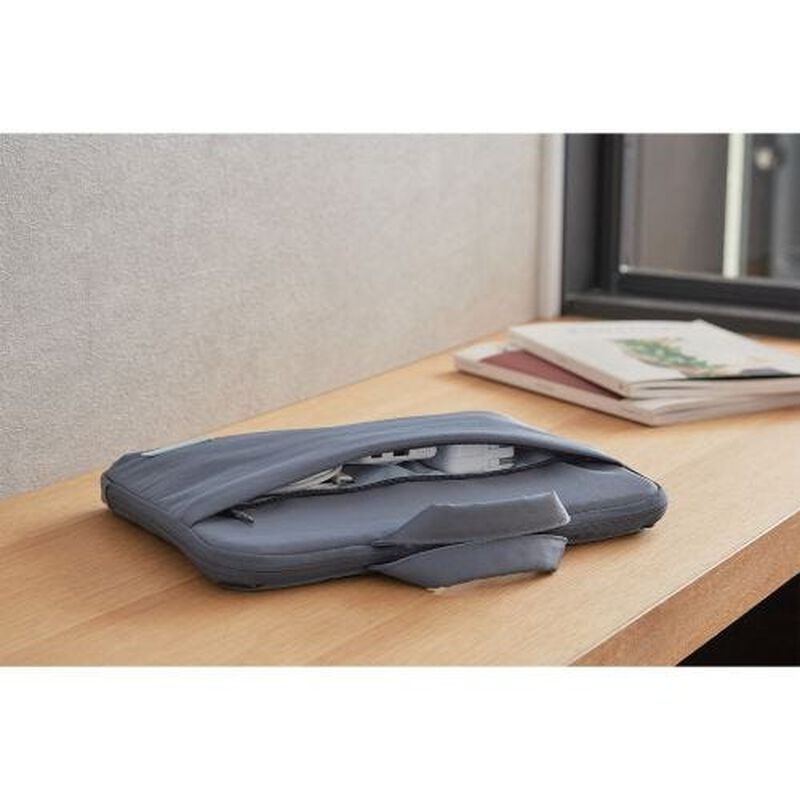 ELECOM Pc Inner Bag 14in Shoulder Strap (grey) BM-OF07GY3-image 4