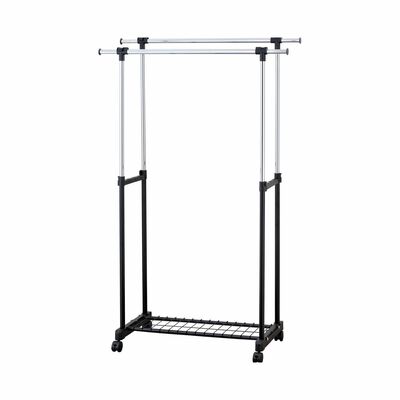 RENE Duo Portable Double Garment Rack Mat Black E70412