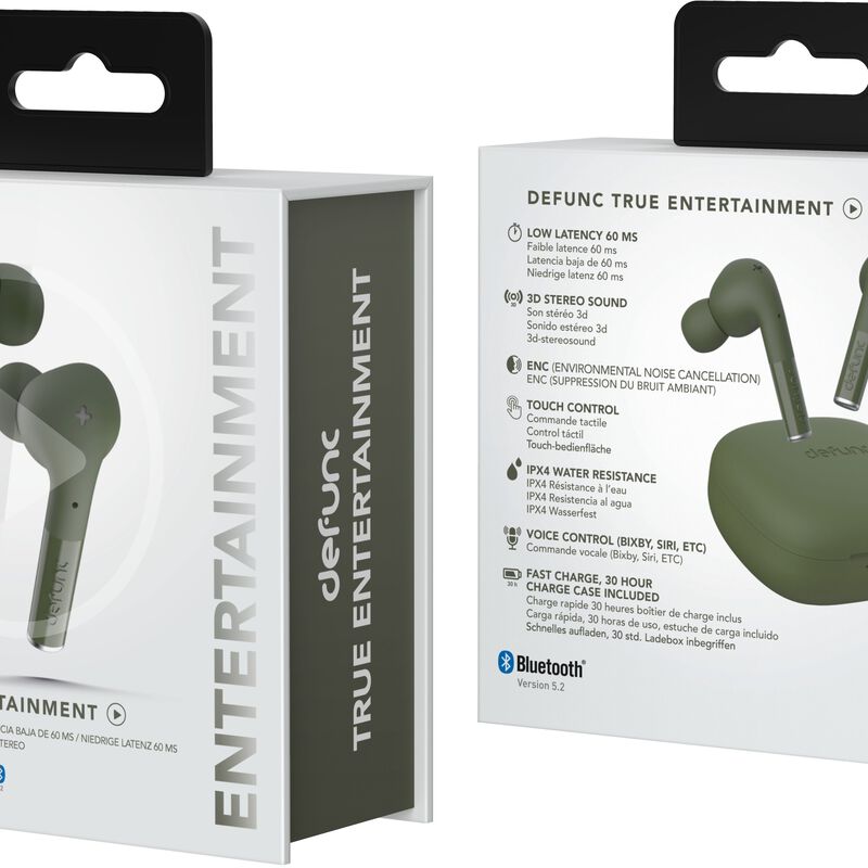 DEFUNC Low Latency 60ms 3d Stereo Sound TRUE ENTERTAINMENT - GREEN (D4346)-image 3