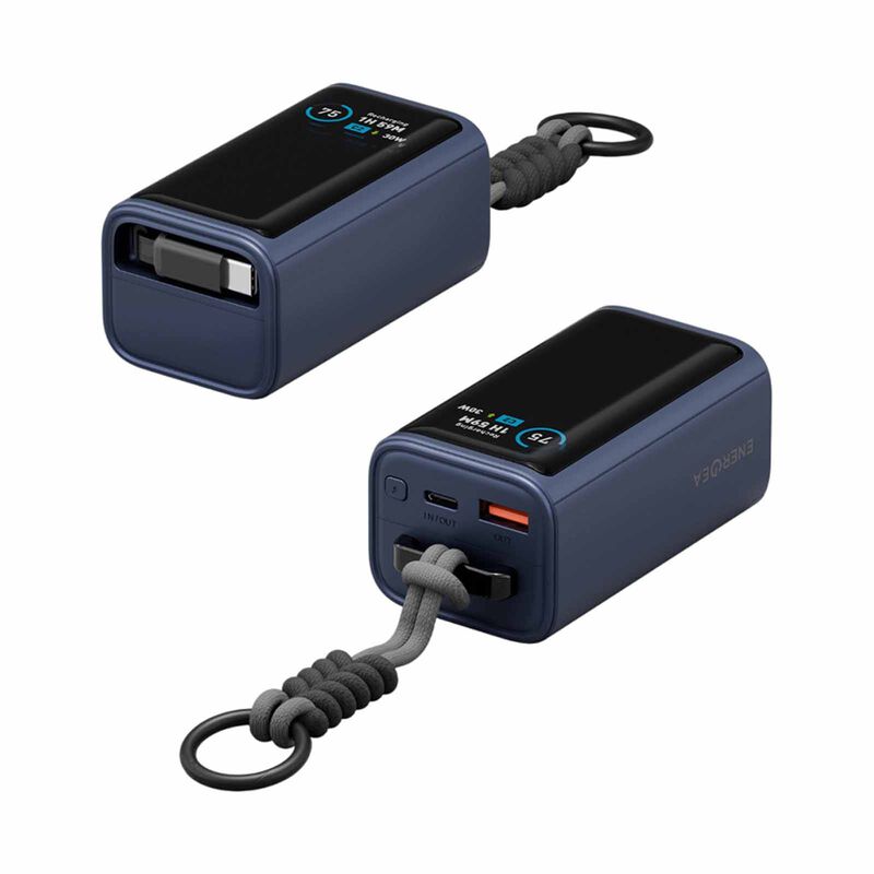 ENERGEA Compac Arc 45, 10000mah Powerbank With Built In 70cm Usb-c Cable Pd45w - Blue CP45-ARC10K-BLU-image 4