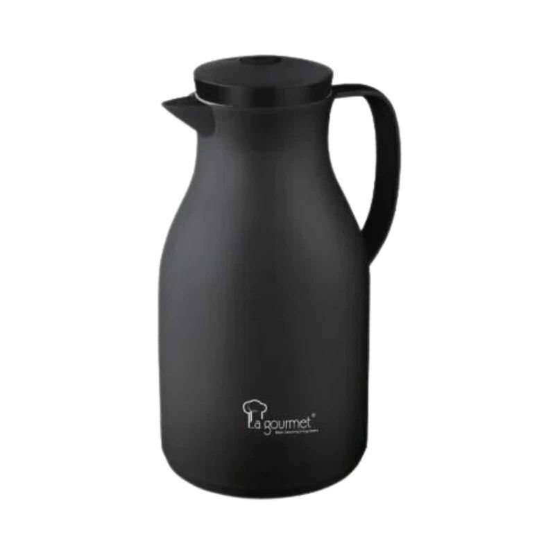 LA GOURMET Camelia 1.5l Glass Liner Vacuum Water Jug - Black LGVJ400185-image null