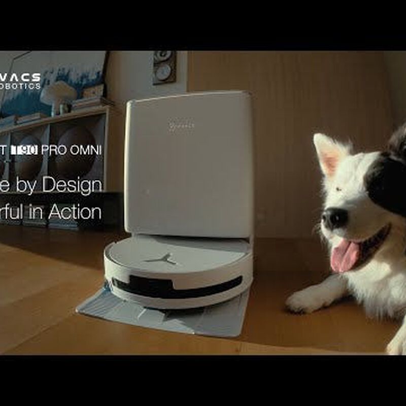 ECOVACS Deebot T90 Pro Omni Robotic Vacuum Cleaner - Black DEX95 - BLACK-image 2