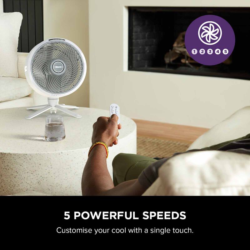 SHARK Flexbreeze Dc Cordless Cum Portable Fan - White FA221SMWH-image 2