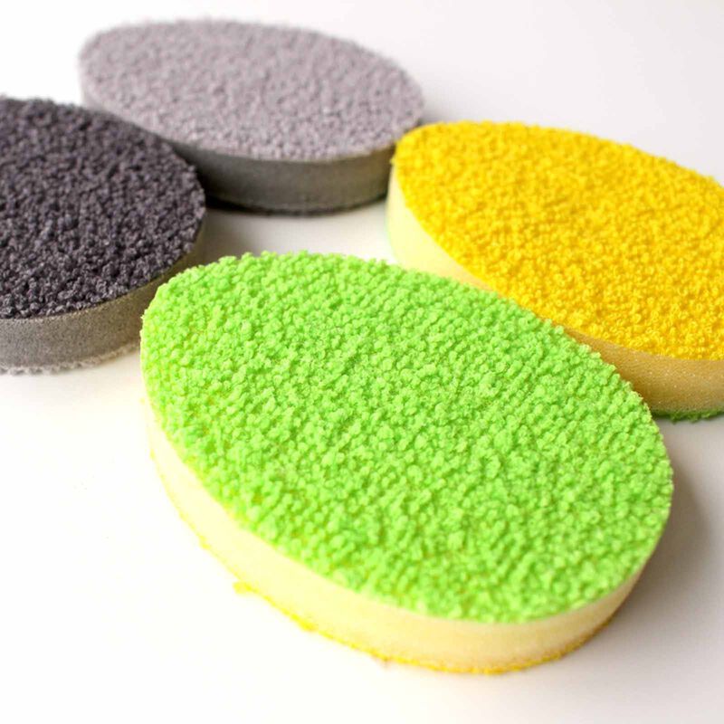 MARNA Tea/coffee Stain Cleaning Sponge 2pcs Set (95x70x15mm) - Green/yellow K017-G-image 4