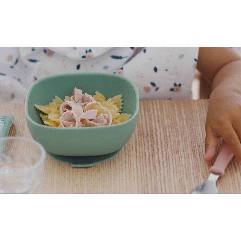 BEABA Suction Bowl - Sage Green (online) SILICONE-image 3