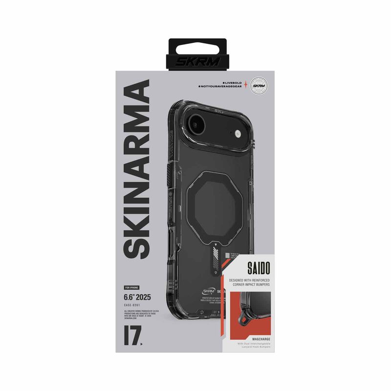 SKINARMA Iphone 17 Air (2025) 6.6" Saido (mag-charge) SK-2025IP6.6-SDOMS-BLK-image 1