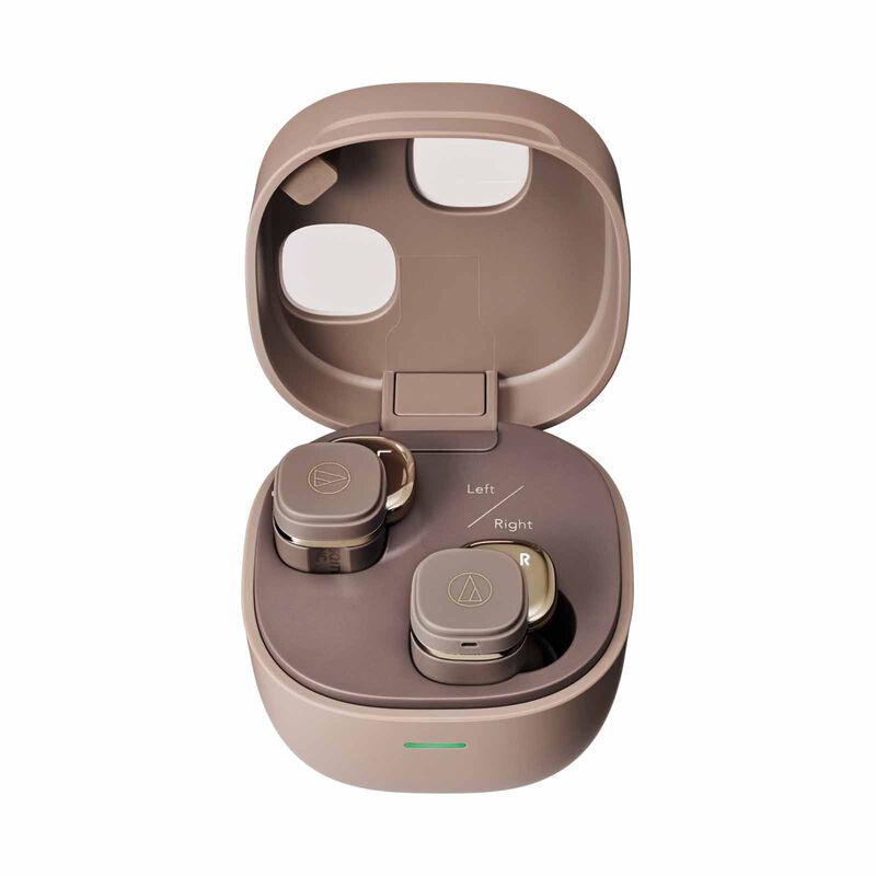AUDIO TECH True Wireless With Active Noise Cancellation - Cafe Latte ATH-SQ1TW2NC CA-image 1