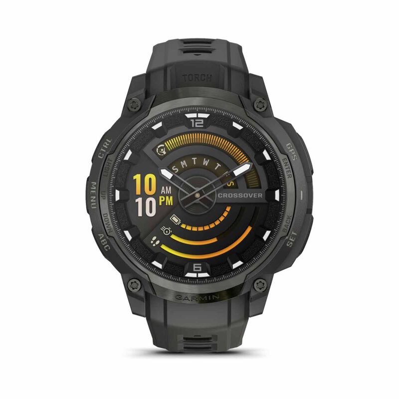 GARMIN Instinct Crossover Amoled - Charcoal With Charcoal Silicone Band GM-010-03398-40-image 1