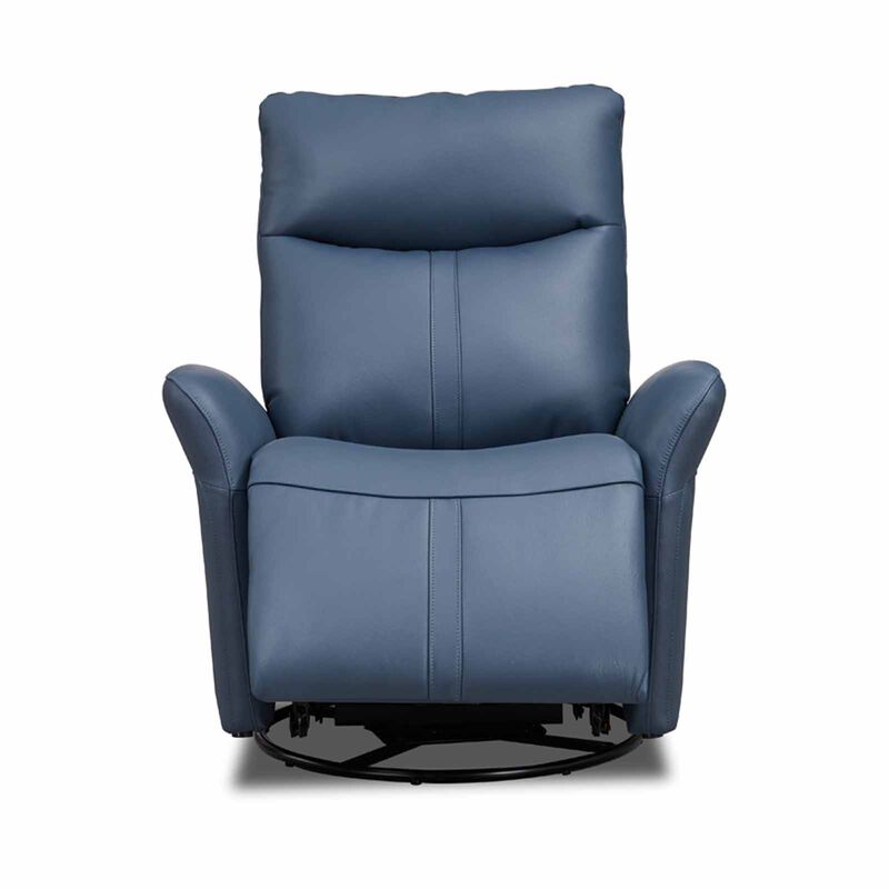 GERBRSI 1r Rocker (hl) Blue Half Leather Sofa ROMA-image 8