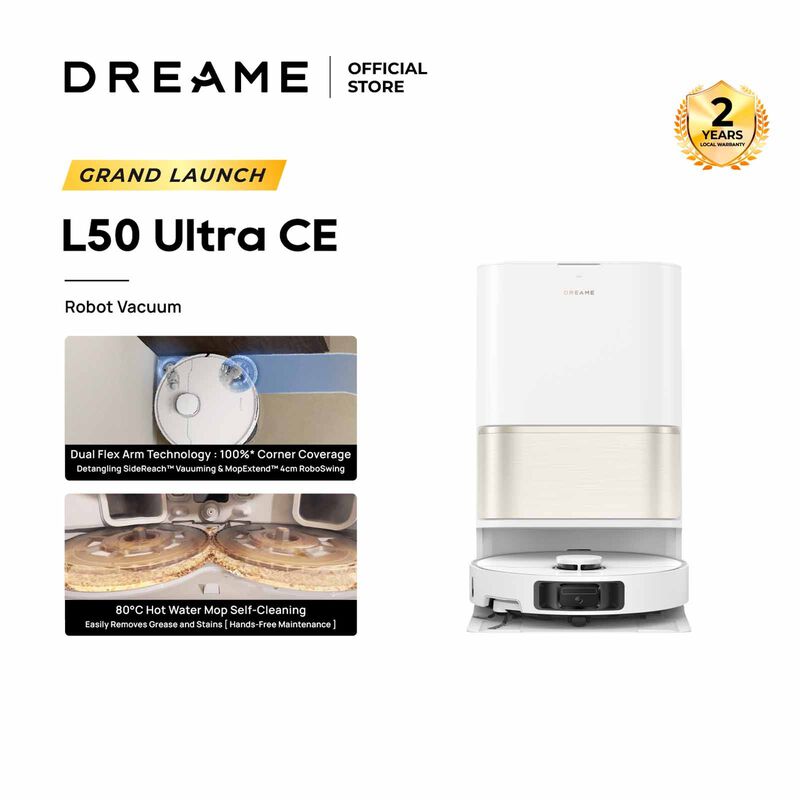 DREAME L50 Ultra Ce Robot Vacuum Mop DM-L50UCE-GL-image 7