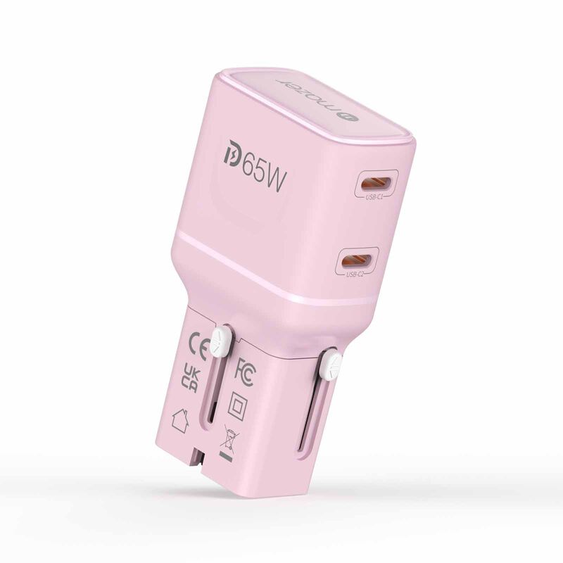 MAZER Infinitetravel Pocket Gan Pd65w 2c Travel Charger-pink M-IFTRAVEL565-PK-image 10