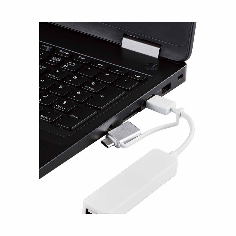 ELECOM Usb C/a 4ports 2.0 Hub White U2H-CA4003BWH-image 7