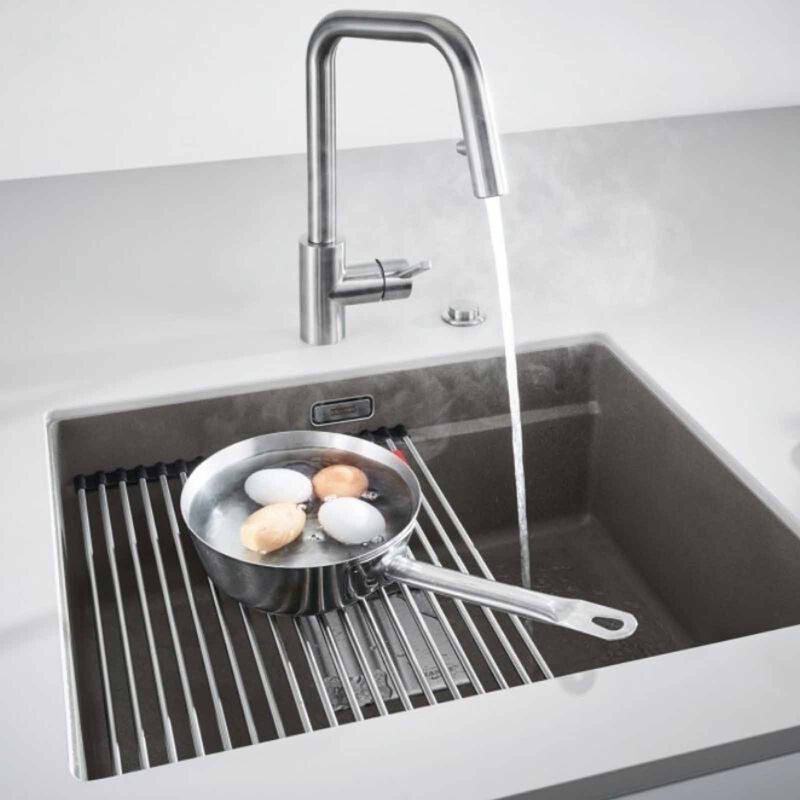 FRANKE Kubus Single Bowl Fragranite Kitchen Sink - Slate Grey KNG-110-52SL-image 3