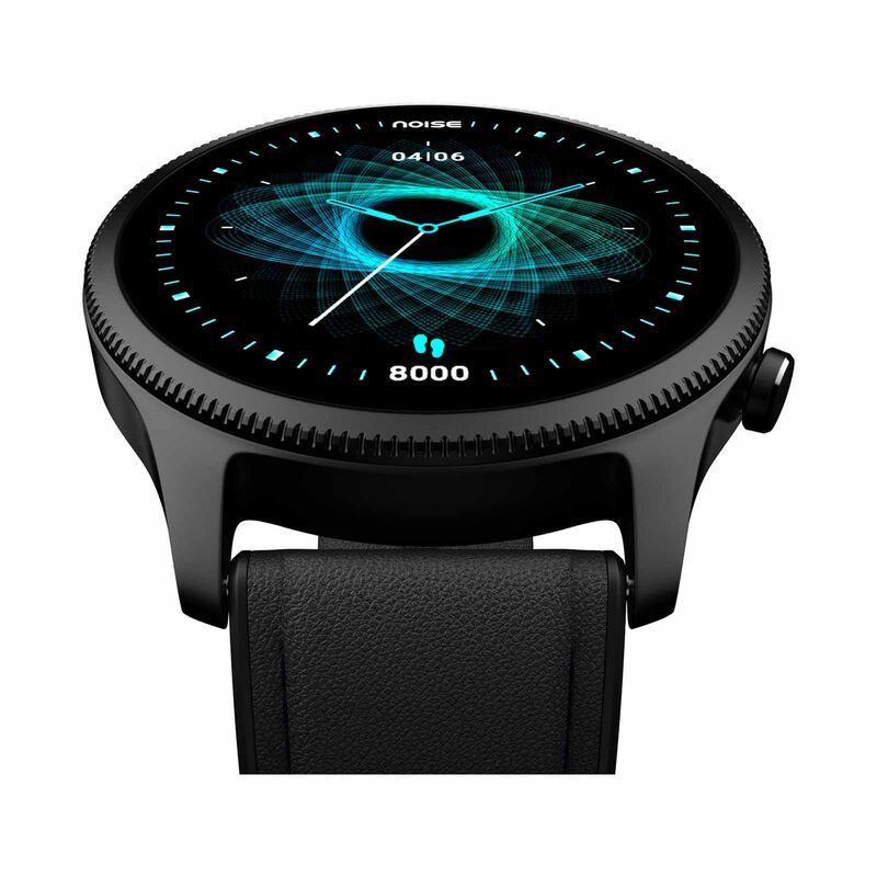 NOISE Noisefit Halo Smartwatch - Classic Black WRB-SW-HALO-LTHR-BLK_BLK-image 8
