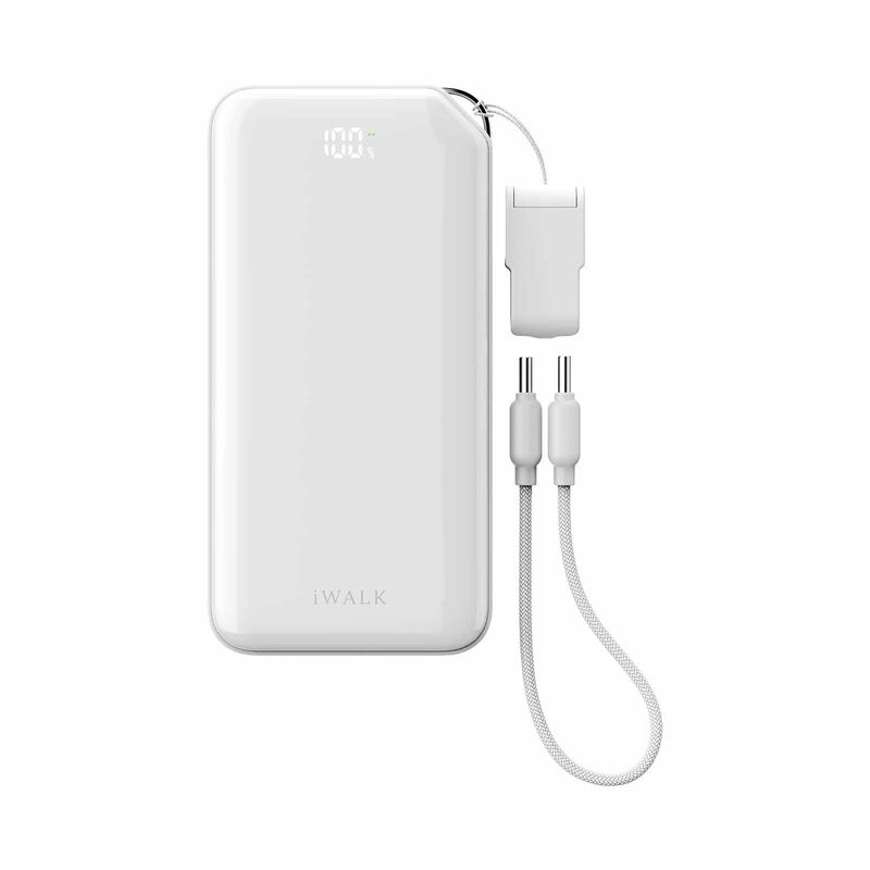 IWALK Macrogo 10000mah 30w Portable Charger With Stand White UBM001-002A-image 1