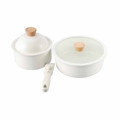 IUIGA Nonstick Nesting Cookware Set CD-KCAL100000WT