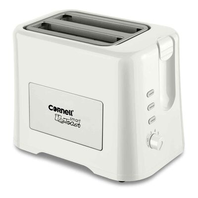 CORNELL Pop-up Toaster With Cover - White CTEDC2000WH