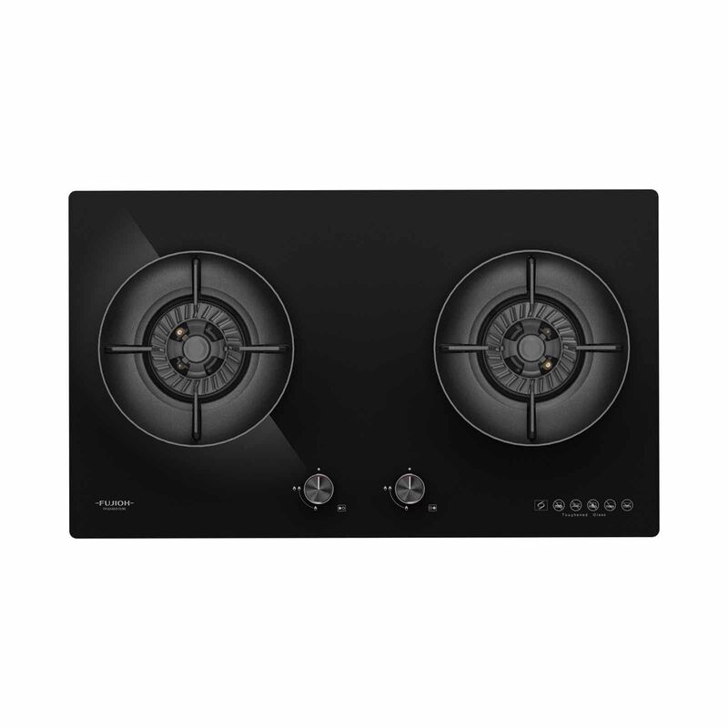 FUJIOH (78cm) 2-burners Gas Hob (black Glass) - Lpg (exclude Installation) FH-GS6820 GLBK LPG-image 1