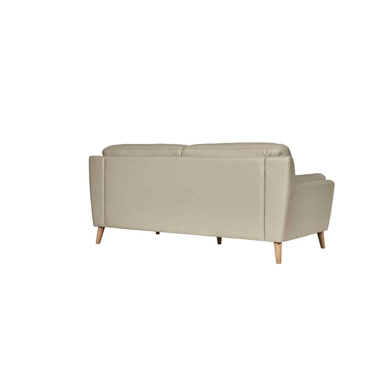 SOLOTTI 3 Seater (hl) Silver Half Leather Sofa TATIANA-image 4