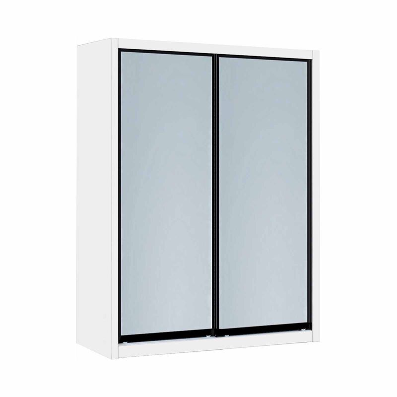 SMARTBOX 2 Door Sliding Wardrobe (white-57) DUBLIN-image 1