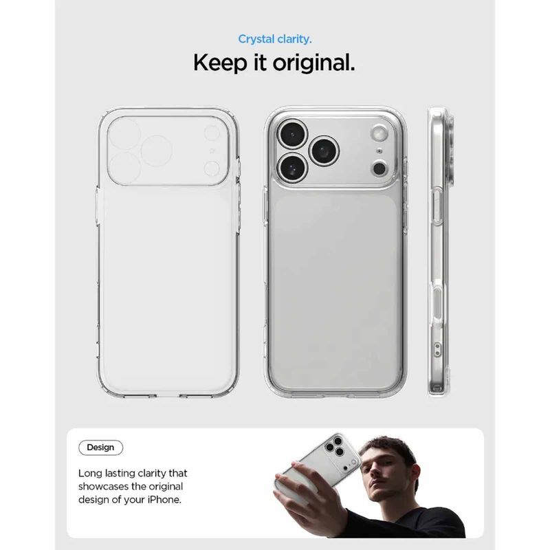 SPIGEN Iphone 17 Pro Ultra Hybrid Crystal Clear ACS10342-image 2
