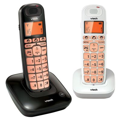 VTECH Digital Big Button Phone Black And White Handsets VT1091-2