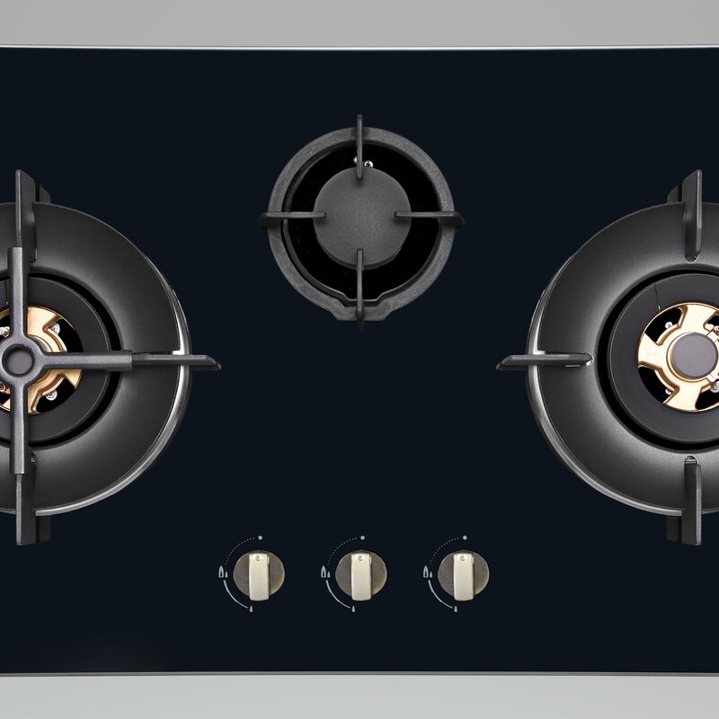 MAYER 3 Burner (76cm) Glass Gas Hob MMGH7731HI-image null