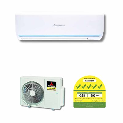 MHI Mhi Rocket Series 9000 Btu Single Split Aircon SRC10YYS2-W8/SRK10YYS2-W8
