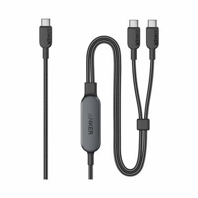 ANKER 2-in-1 Usb C To C Cable 1.2m 140w Black A8895H11