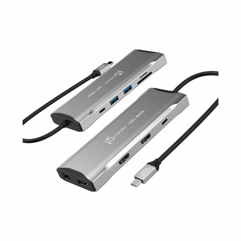 J5CREATE Usb-c 3.2 To 10g 4k60 Triple Display Adapter (11 In 1) JCD397-image 5