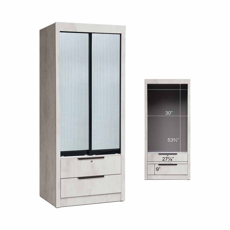 SMARTBOX Sliding Wardrobe (solid Plywood) HANNO GREY-image null