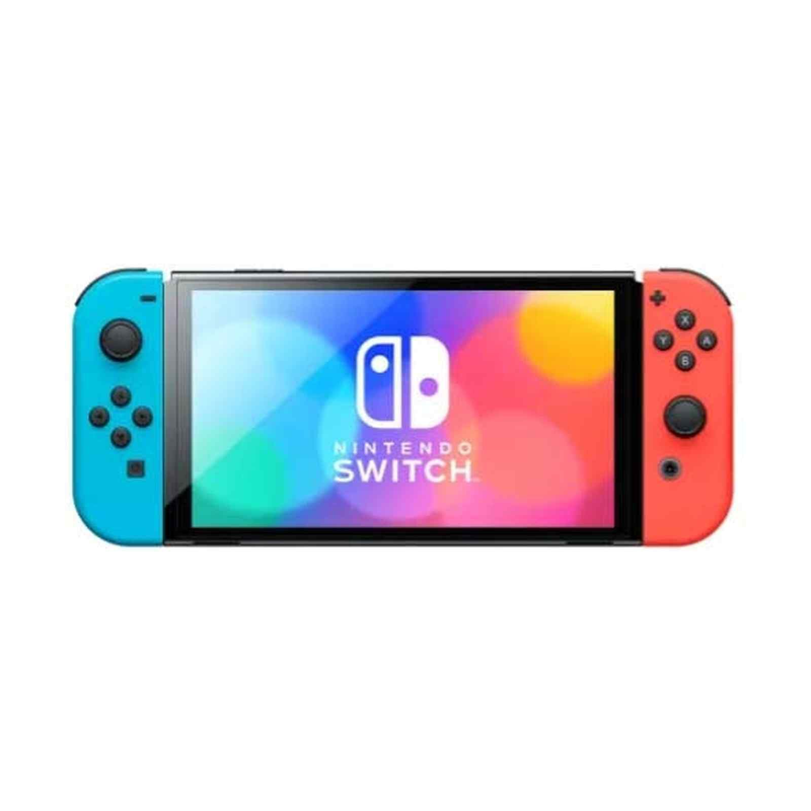 Shop NINTENDO Switch (oled Model) Neon Blue/neon Red NTD-HEG-S