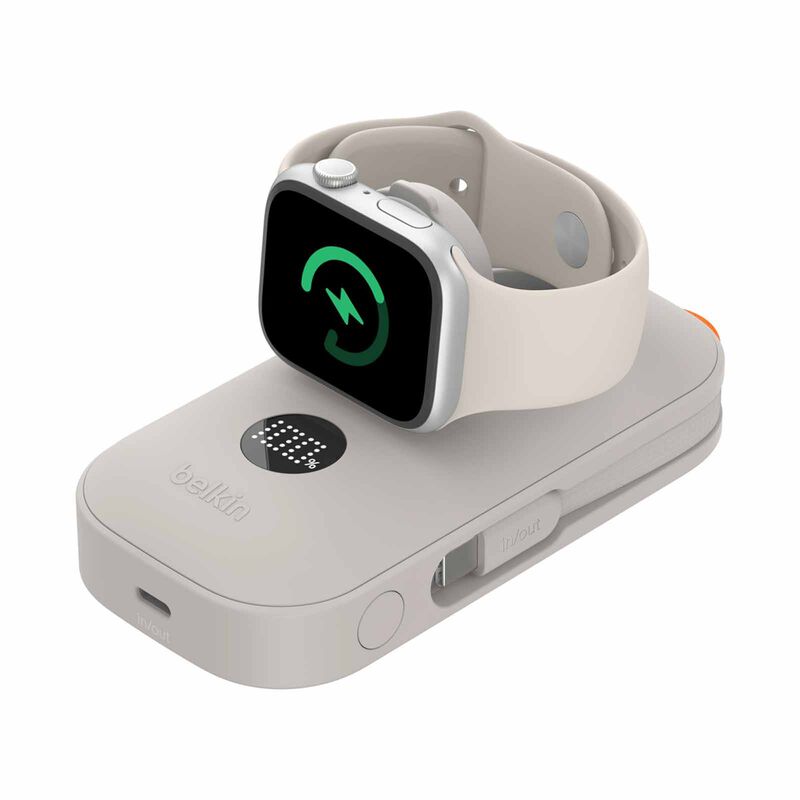 BELKIN 10k Power Bank W/cbl & Watch Chrgr Sand BPD012FQSA-image 5