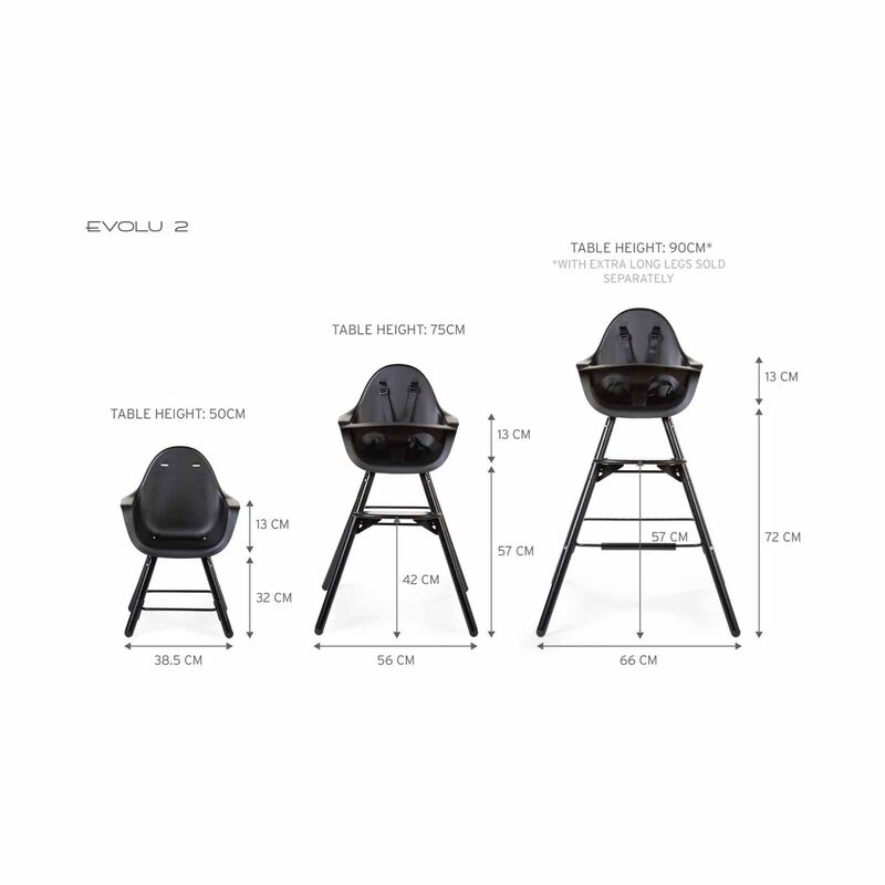 CHILDHOME High Chair - Black (online) EVOLU 2-image 13