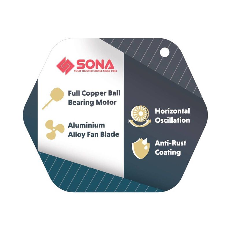 SONA 14 In Desk Fan -black SPO604-image 4