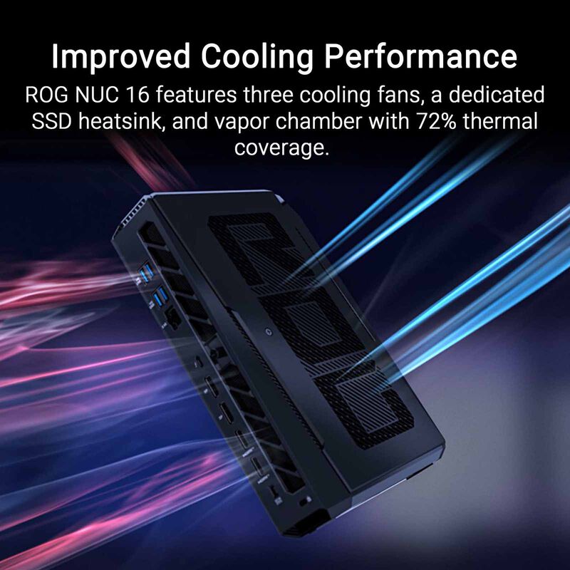 ASUS Rog Nuc U7-270hx 16gb 1tb Ssd Win 11 Rtx5060 Black RNUC16JNK7X569A3-image 9