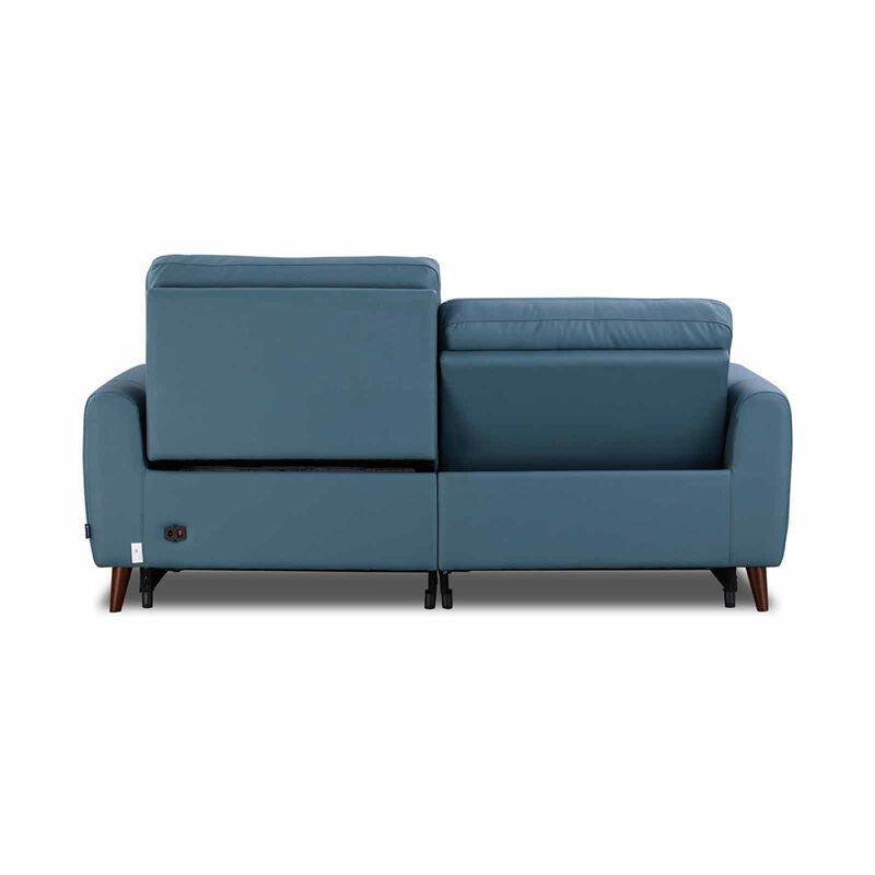 GERBRSI 3rr Seater (hl) Cat A Blue Half Leather Sofa NOVA-image 7
