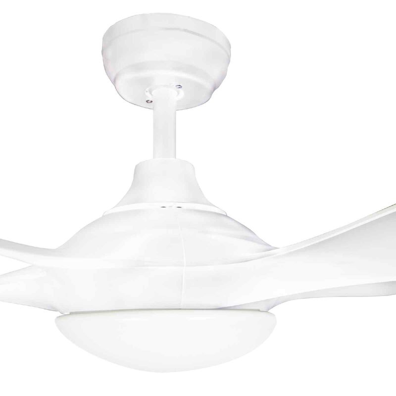 D'FAN 52 In Dc Ceiling Fan With Led Light (white) TYPHOON52-WH-image 4